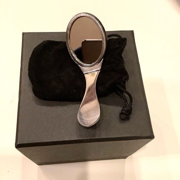 Sterling Silver 925 Folding Mirror Vintage - Picture 2 of 6